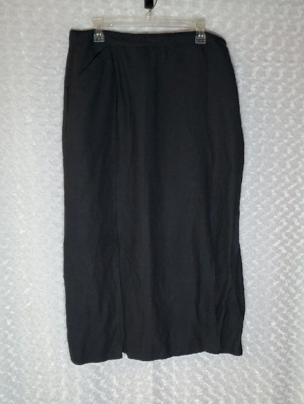 Vintage Ashley Stewart Black Casual Shirt and skirt Linen Blend size 18 - Picture 9 of 13
